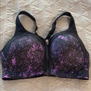 High Impact Sports Bra with Zipper Front
